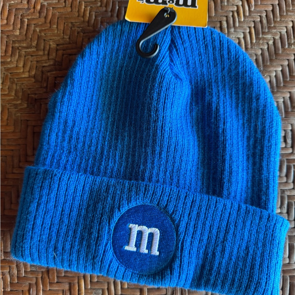New with Tags M&M'S Vibrant Blue Knit Beanie